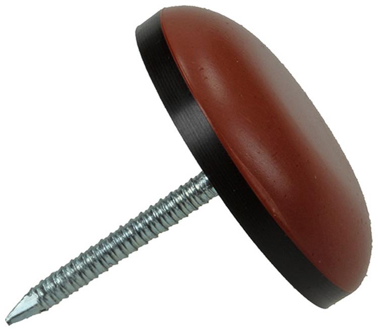 Mack 1048768 - Supergleiter mit Nagel braun ø 22 mm 4 Stück | 6 Stück