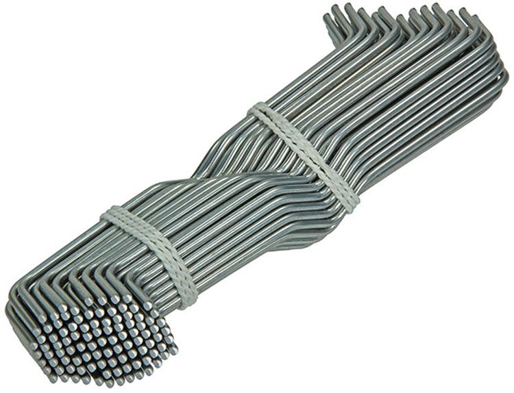 Mack 1049742 – Beutel mit 100 Hohlraumhaken verzinkt 230 x 3,5 | 5 Stück