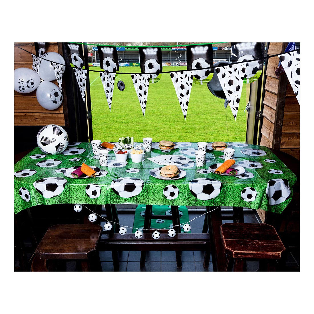 Flag -Linie Fußball, 6mtr.