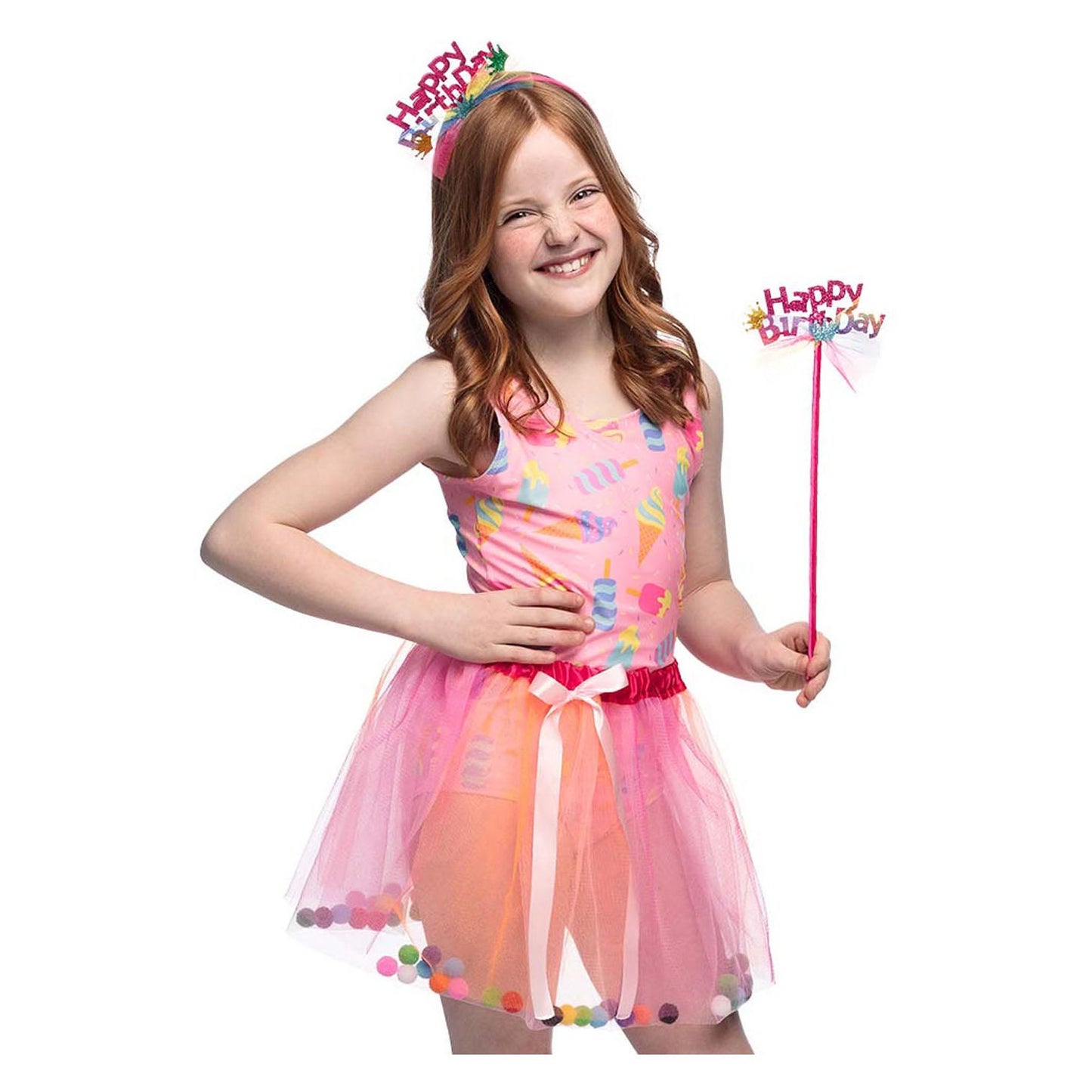 Boland Dress Set Fee Pink alles Gute zum Geburtstag