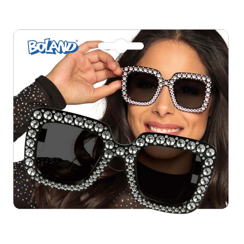 Boland Partybrille Bling Bling Black