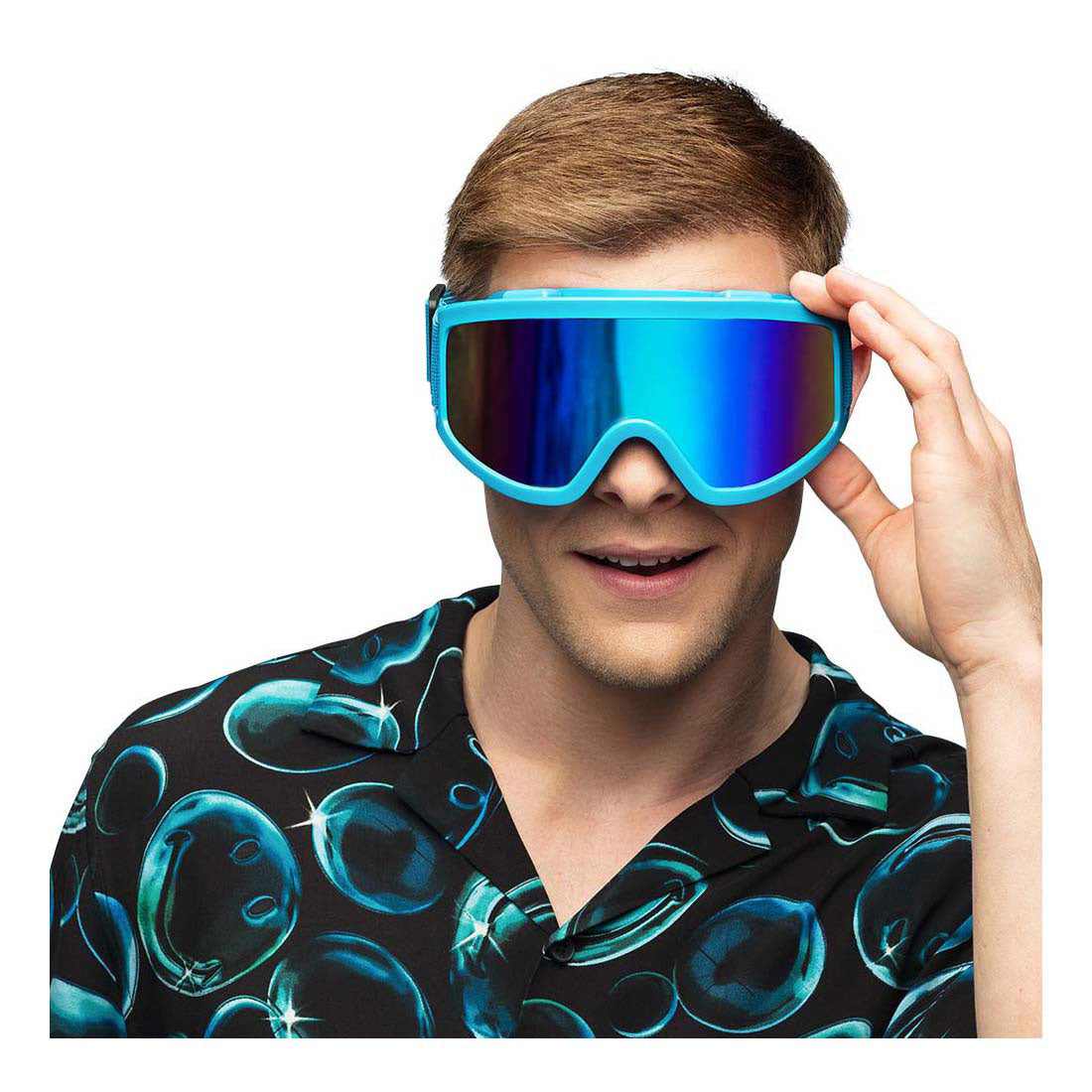 Boland Party-Skibrille neonblau