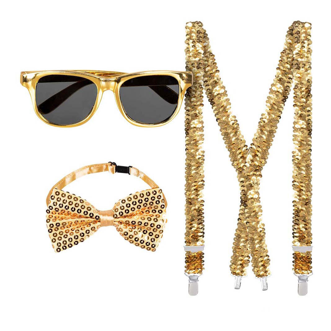 Boland Zubehörset Party-Outfit Gold