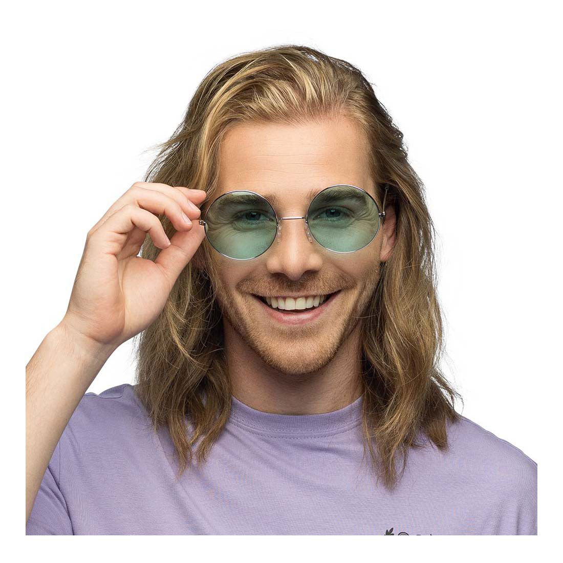 Boland Party Brille Hippie XL Green