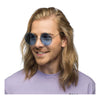 Boland Partybrille Hippie XL blau