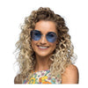 Boland Partybrille Hippie XL blau
