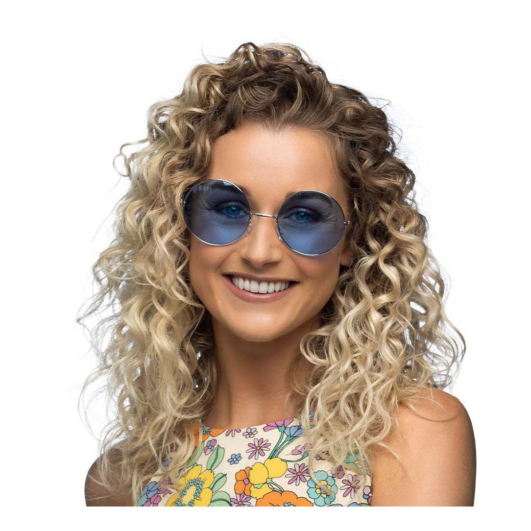 Boland Partybrille Hippie XL blau
