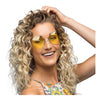 Boland Party Brille Hippie XL Gelb