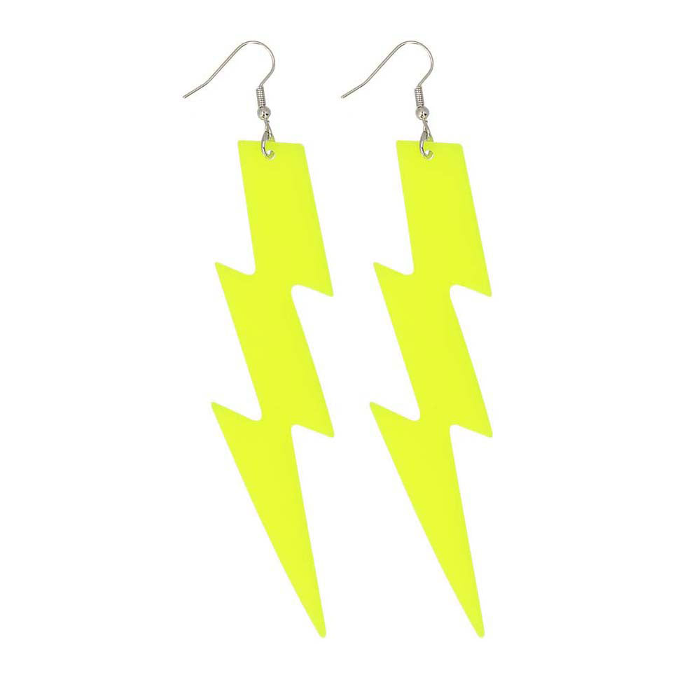 Boland Ohrringe Blitz neon gelb
