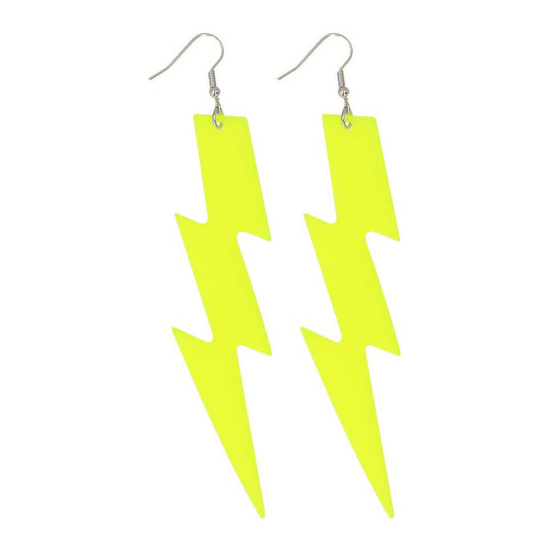 Boland Ohrringe Blitz neon gelb