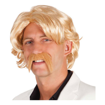Boland Blonde Perücke mit Schnurrbart