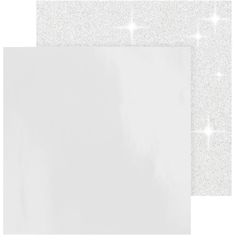 Vivi Gade Designpapier, Blatt 30,5 x 30,5 cm, 120+128 g, weiß, 2 Blatt 1 Box