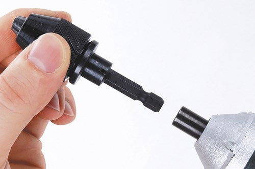 Wolfcraft Schnellspannbohrfutter | 0,5–6,5 mm | 6k-Aufnahme | 1 Stück - 2625000