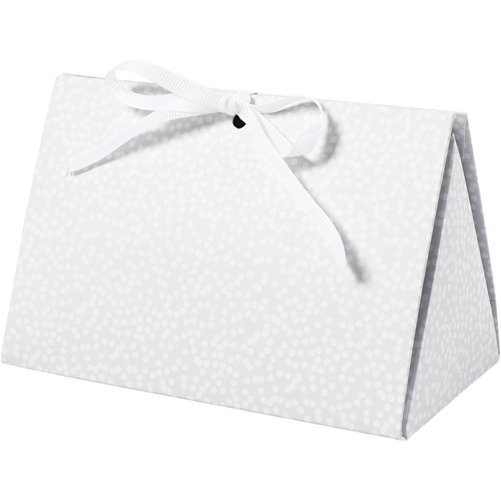 Vivi Gade Geschenkbox, Punkte, Größe 15x7x8 cm, 250 g, grau, 3 Stück 1 Box