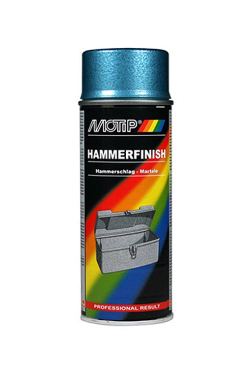 Motip 1051399 – Hammerschlagfarbe blau Spraydose 400 ml | 1 Stk