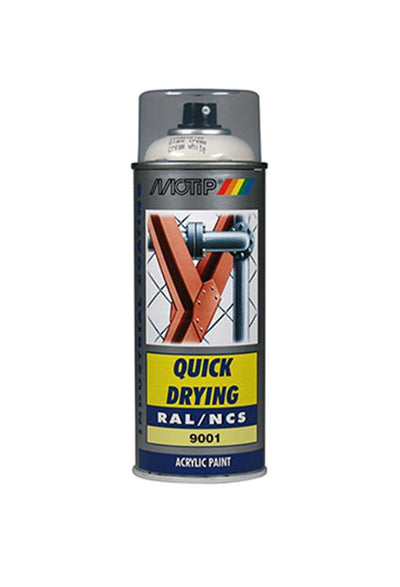 Motip 1051645 - ind. RAL 9001 cremeweiß Spraydose 400 ml | 1 Stk