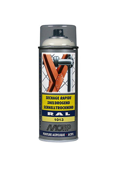 Motip 1051649 - ind. RAL 1013 Perlweiß Spraydose 400 ml | 1 Stk