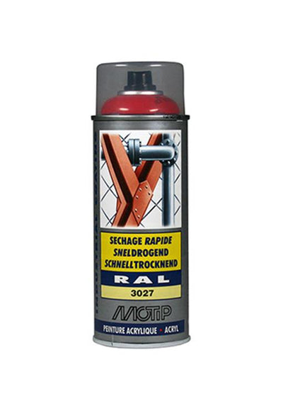 Motip 1051679 - ind. RAL 3027 Himbeerrot Spraydose 400 ml | 1 Stk