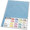 Creativ Company Farbbalkenkarton, A4, Blatt 210x297 mm, 250 gr, 16 verschiedene Blätter 1 Karton