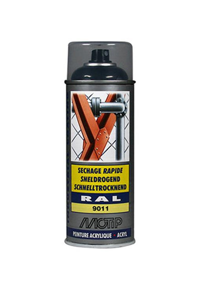 Motip 1051736 - ind. Ral 9011 Graphitschwarz Spraydose 400 ml | 1 Stk