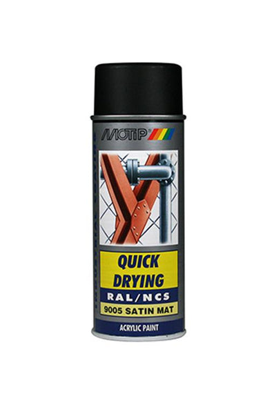 Motip 1051738 - ind. RAL 9005 Tiefschwarz sogenannte Spraydose 400 ml | 1 Stk