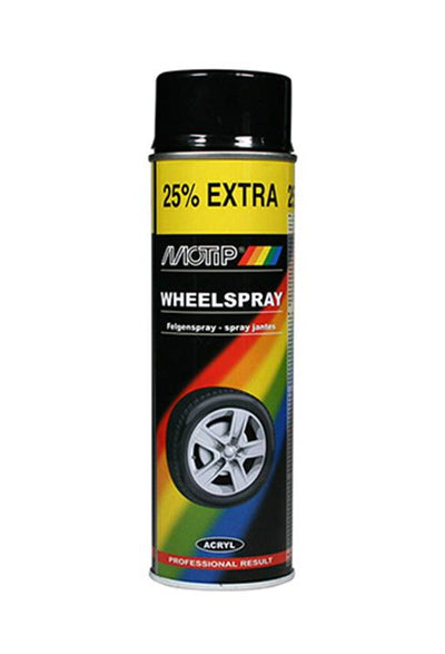 Motip 1051367 – Felgenlack Schwarz Glanz Spraydose 500 ml | 1 Stk