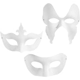 Masken weiß, 12st. - afbeelding 1