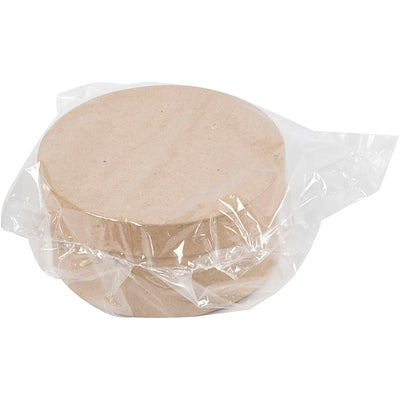 Runde Kisten mit Papier-Mâché, 3st.