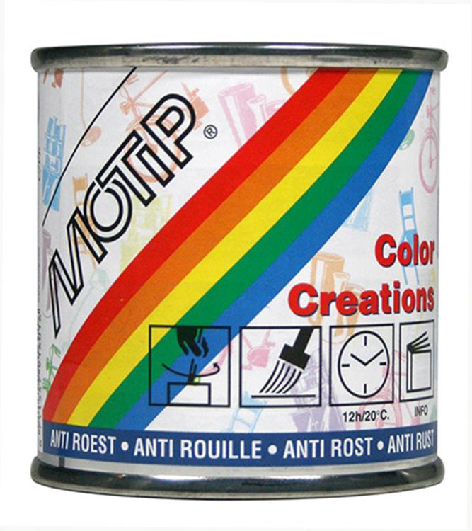 Motip 1051847 - Seite. tiefschwarz RAL 9005 matt gebürstet Dose 100 cc | 1 Stk