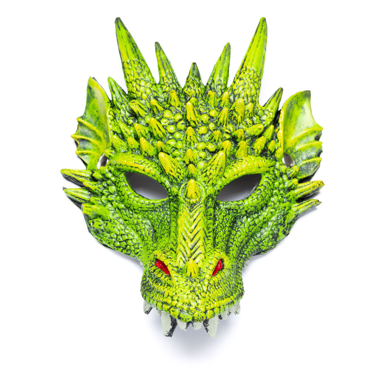 Tolle grüne Drachenmaske