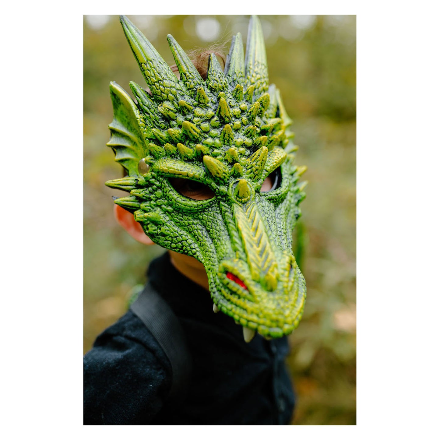Tolle grüne Drachenmaske