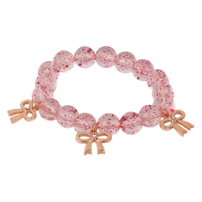 Tolles Prätendenten-Armband mit edlen Schleifen und Perlen in Rosa