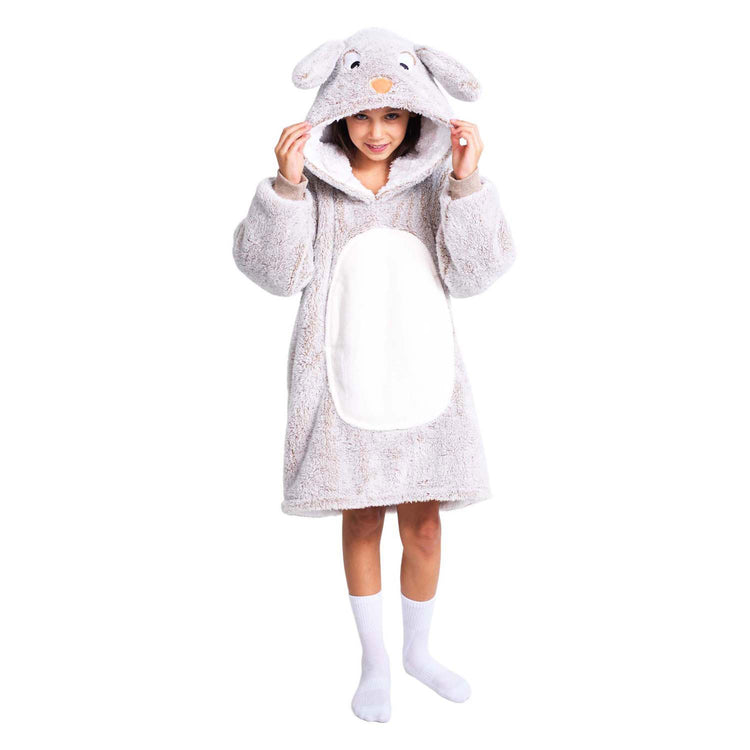 Noxxiez Kuscheltier Hoodie Medium Pullover Hase, Kinder bis 160cm
