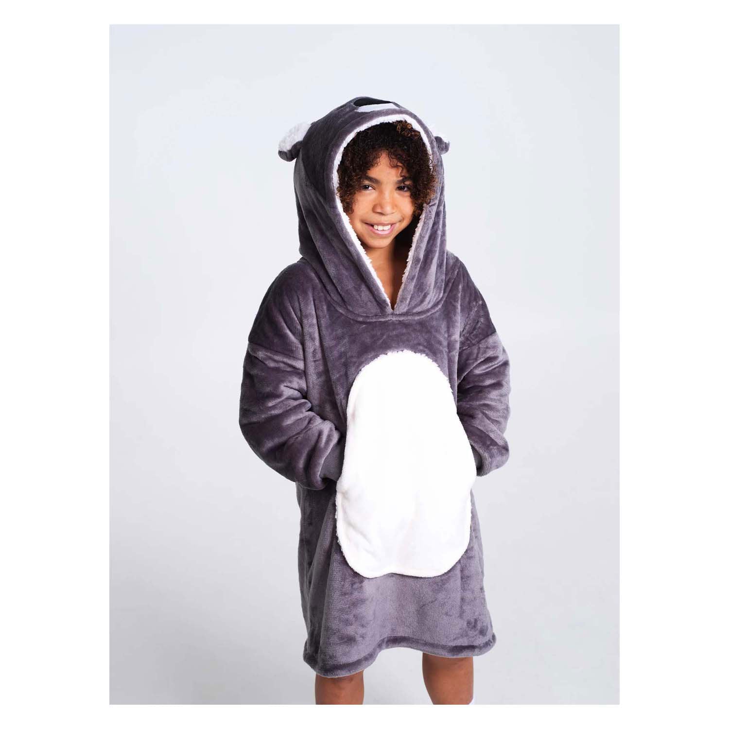 Noxxiez kuscheliger Kapuzenpullover mittlerer Pullover Koala, Kinder bis 160cm