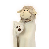 Noxxiez Kuscheldecke mit Kapuze Schaf, 130x100cm - afbeelding 2