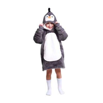 Noxxiez kuscheliger Hoodie kleiner Pullover Pinguin, 3-6 Jahre