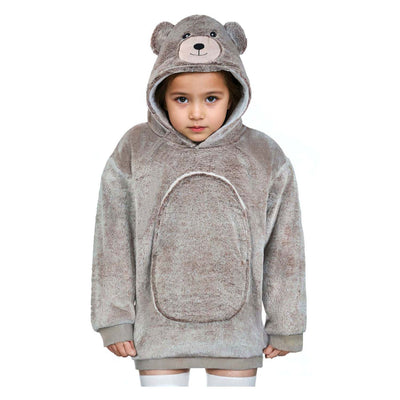 Noxxiez kuscheliger Hoodie kleiner Pullover Bär, 3-6 Jahre