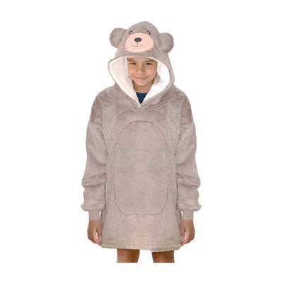 Noxxiez kuscheliger Hoodie mittlerer Pullover Bär, bis 160cm
