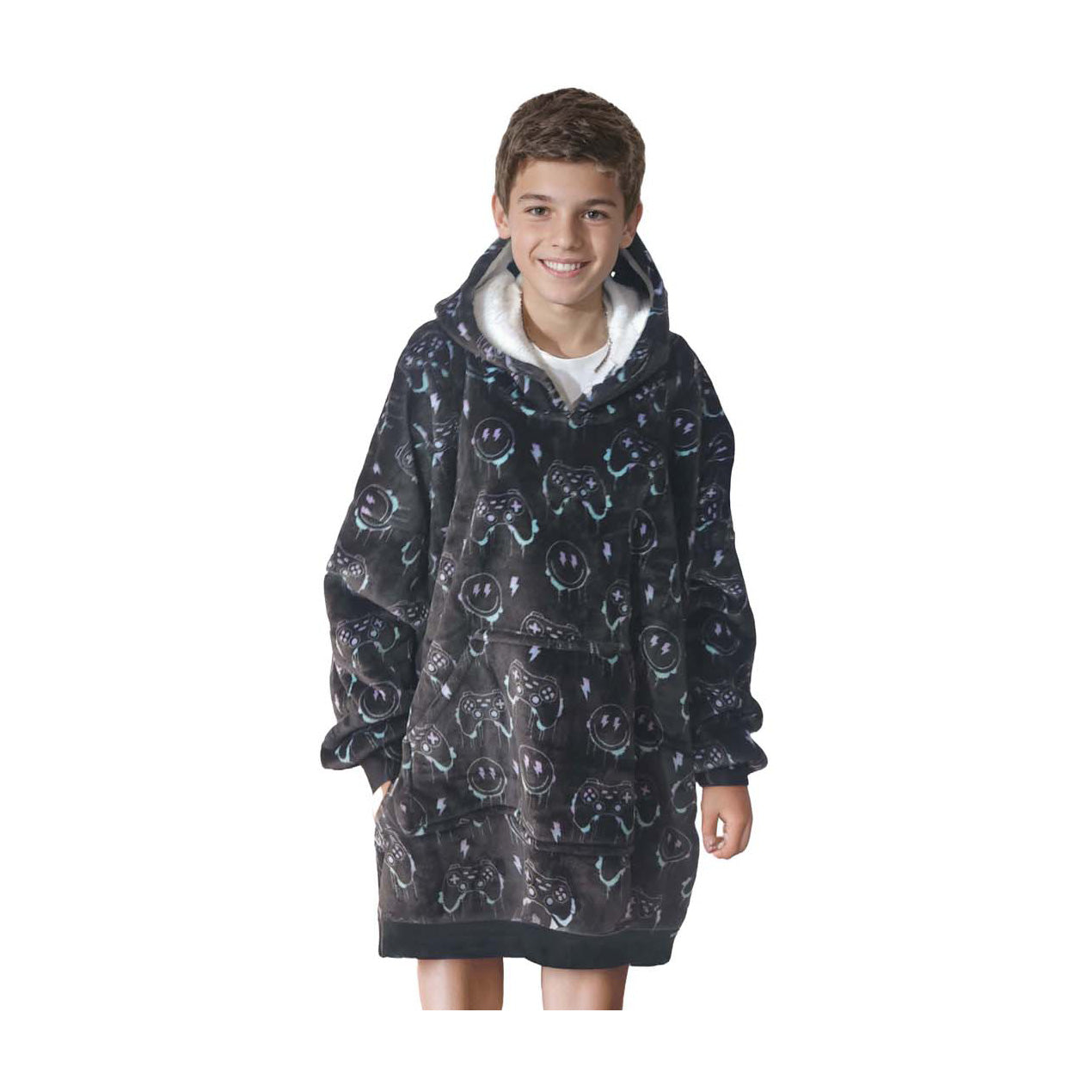 Noxxiez kuscheliger Hoodie mittlerer Pullover Gaming, bis 160cm