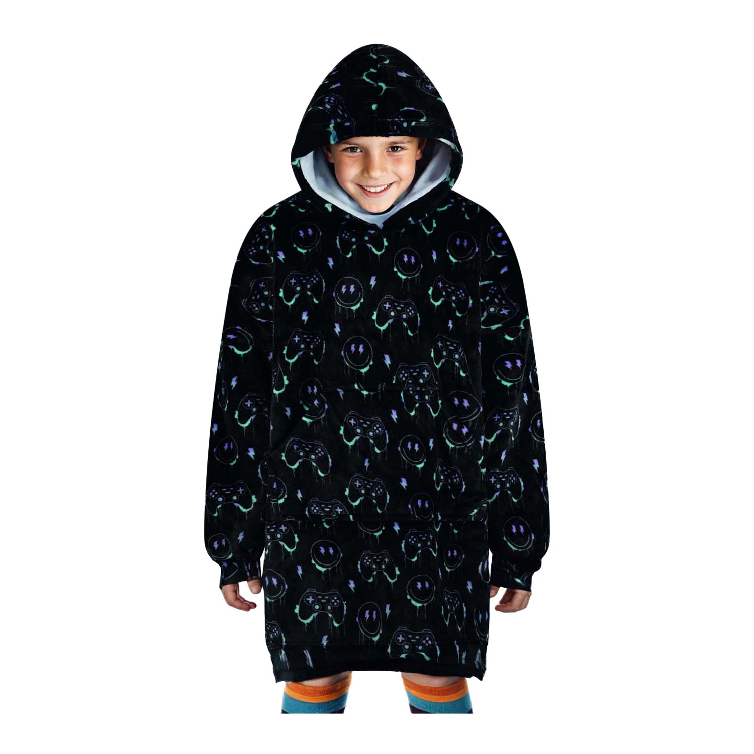 Noxxiez kuscheliger Hoodie mittlerer Pullover Gaming, bis 160cm