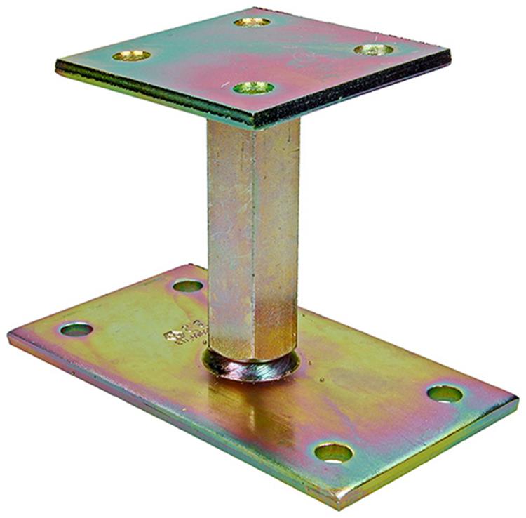 1056486 – Pfostenhalter höhenverstellbar 90 x 160 – 90 Höhe 100–170 mm | 1 Stk