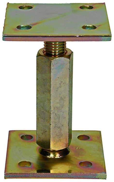 1056487 - Pfostenhalter höhenverstellbar 90 x 90 Höhe 100 - 170 mm | 2 Stk