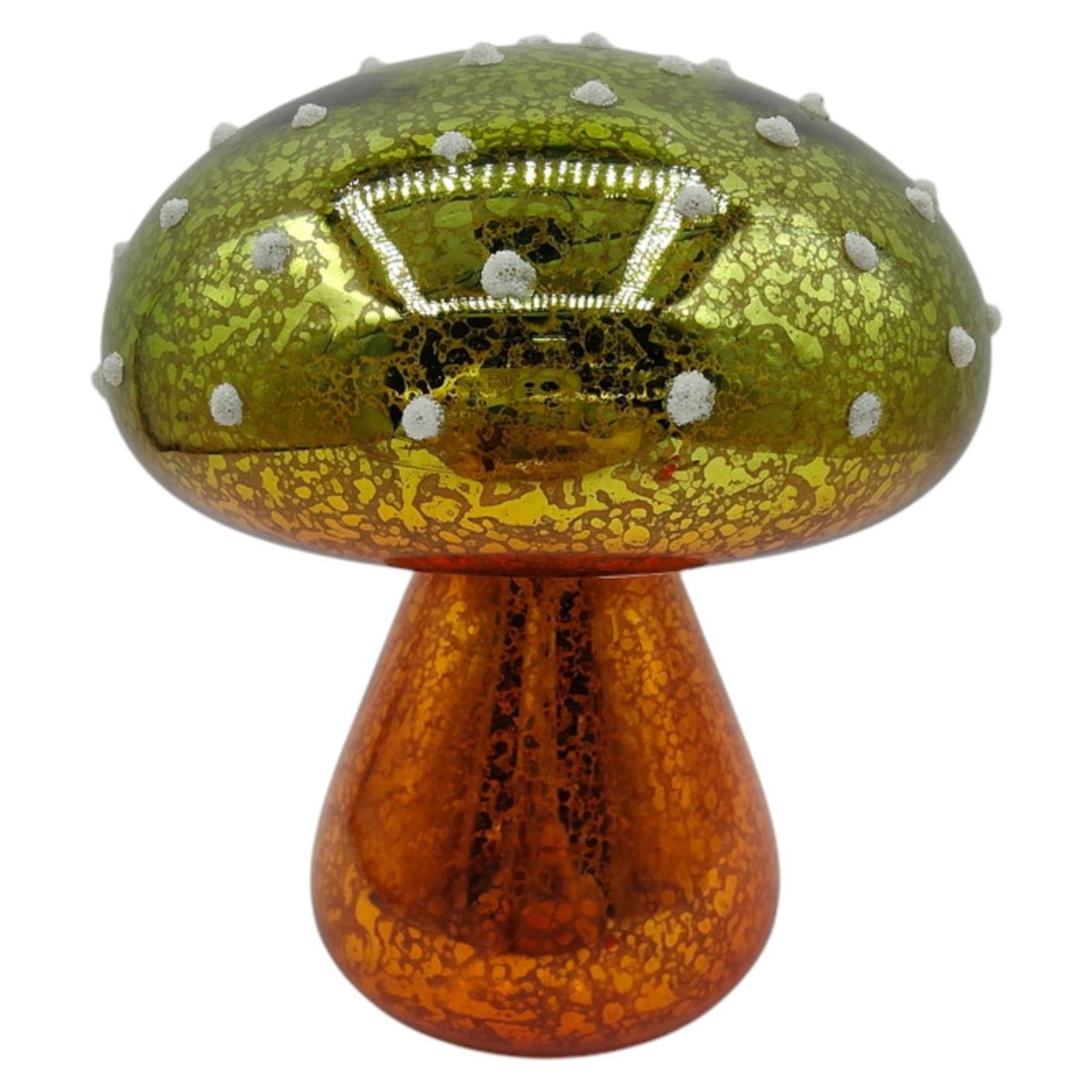 Mansion Atmosphäre Statue Pilz LED grün 12,5x15cm