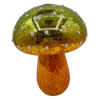 Mansion Atmosphäre Statue Pilz LED grün 11x14,5cm