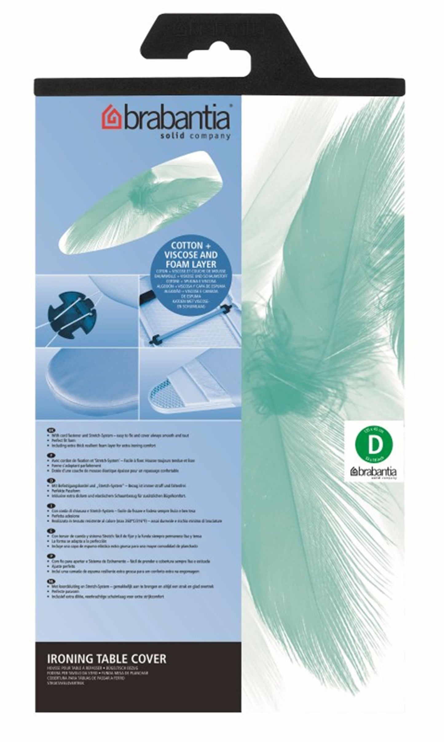 Brabantia Bezug d Baumwolle 135x45 cm