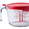 Pyrex-Glasmessbecher mit Deckel 1l