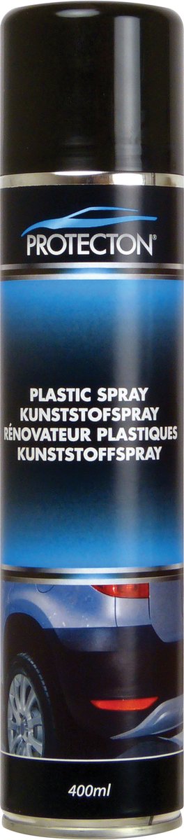 Protecton Kunststoffspray – für unlackierte Kunststoffteile – stellt den Glanz wieder her – intensiviert die Farbe – pflegt Gummiteile – 400 ml