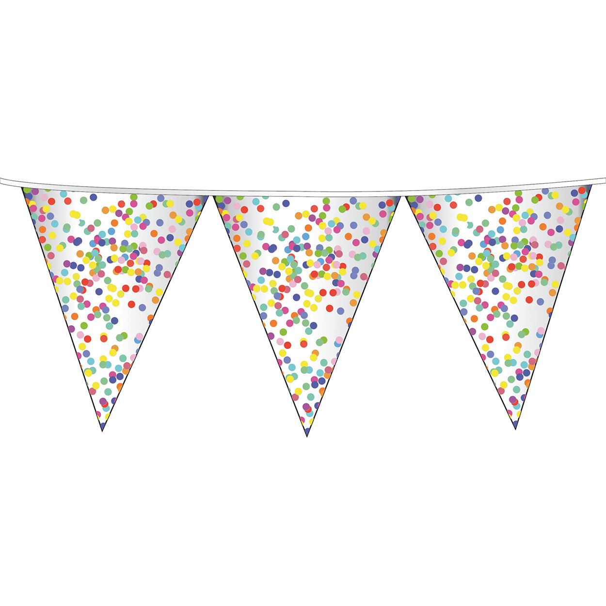 Haza Witbaard Flag -Linie Konfetti, 6mtr.