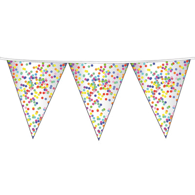 Haza Witbaard Flag -Linie Konfetti, 6mtr.