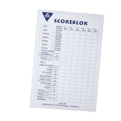 Haza Witbaard Score Block Large, 50 Blätter